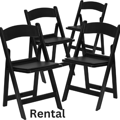 Black Resin Folding Chair Hire - Rental