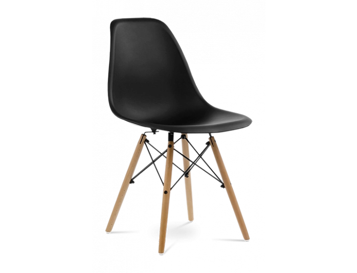 Black Eames Style Bistro Chair Hire - Rental