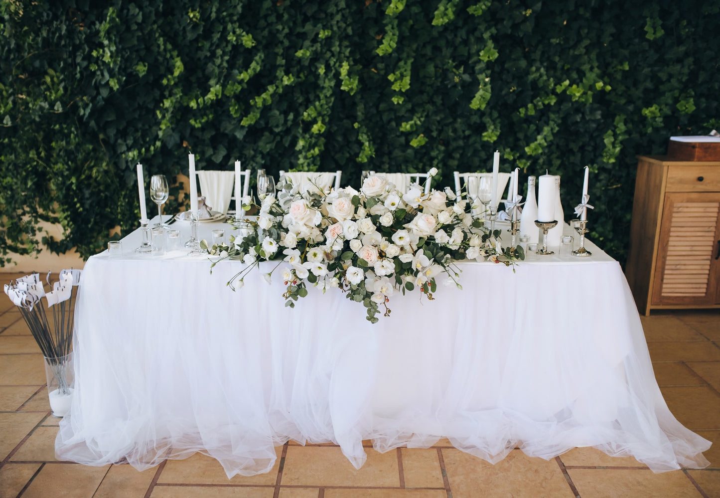 Elegant Bliss Wedding Head Table Decoration Package