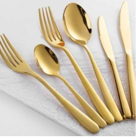 Elegant Gold Knife Hire - Enhance Your Table Setting with Style