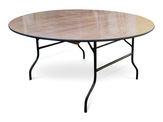 6ft Round Wooden Banqueting Table Hire