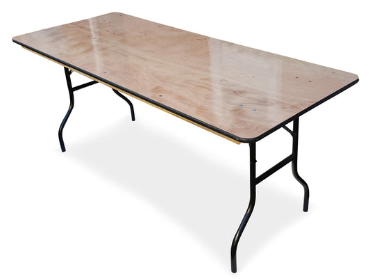 6ft Wooden Trestle Table Hire