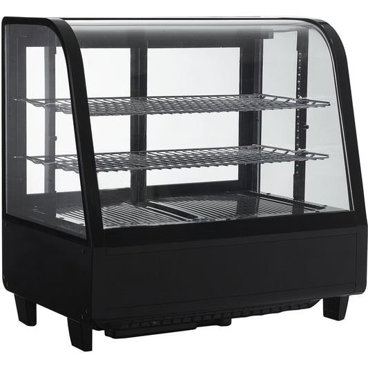 Display Fridge 100 litres 2 shelves Black Rental - HIRE