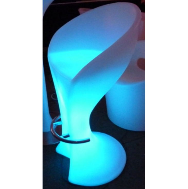 Hire LED Bar Stool with Footrest Rental