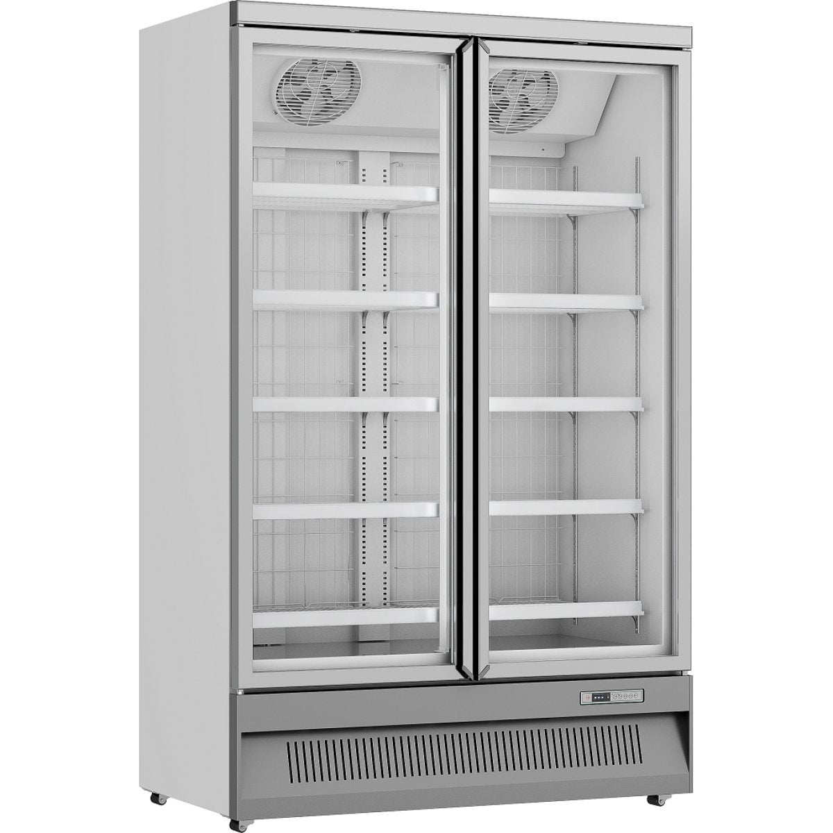 Commercial Display freezer 1006 litres Double hinged doors Bottom mount Hire