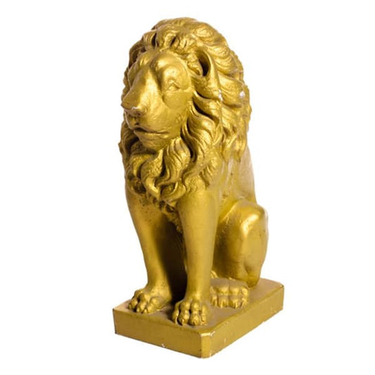 Gold Lion Statue (PE) – Hire for Events