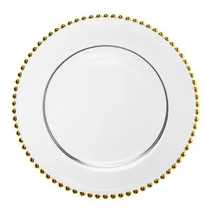 Beaded Charger Plates Hire