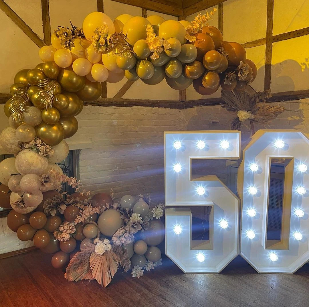 Hire Glowing 5ft Light-Up Numbers: Eye-Catching Illuminated Decor for Any Occasion