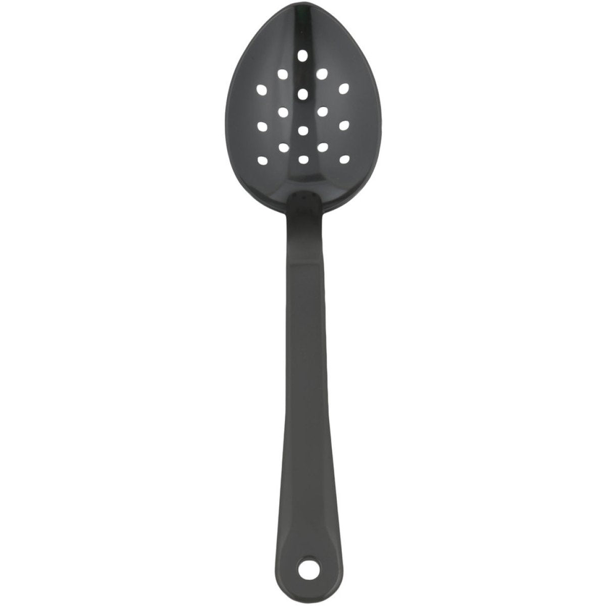 Buffet Catering Perforated Serving Spoon Black Polycarbonate Rental