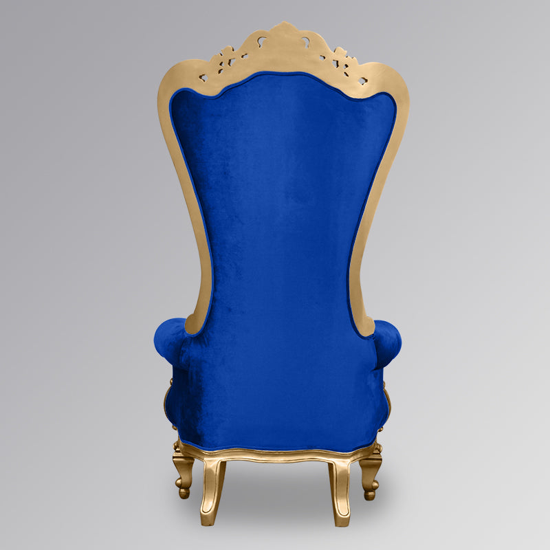 Royal Blue and Gold Throne Chairs Hire
