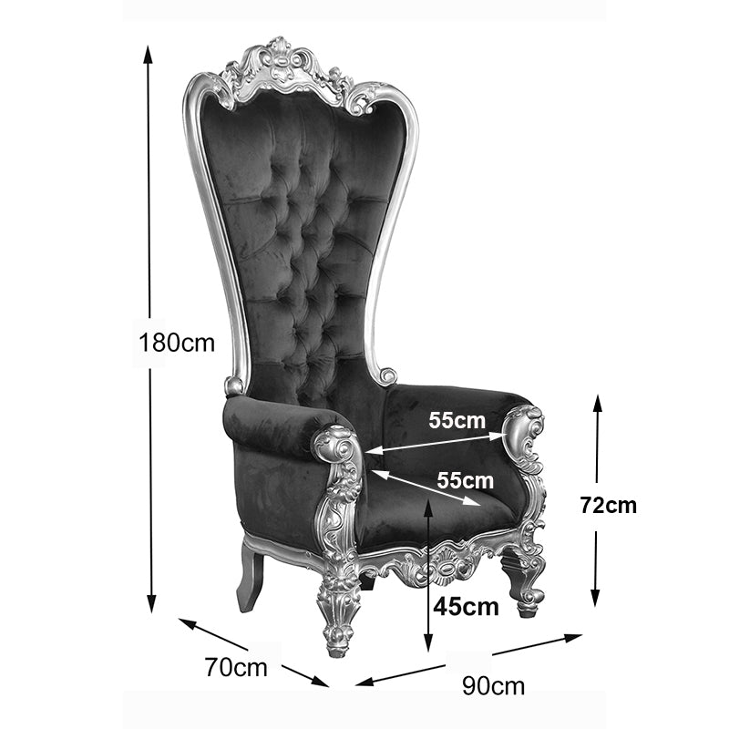 Royal Blue and Gold Throne Chairs Hire