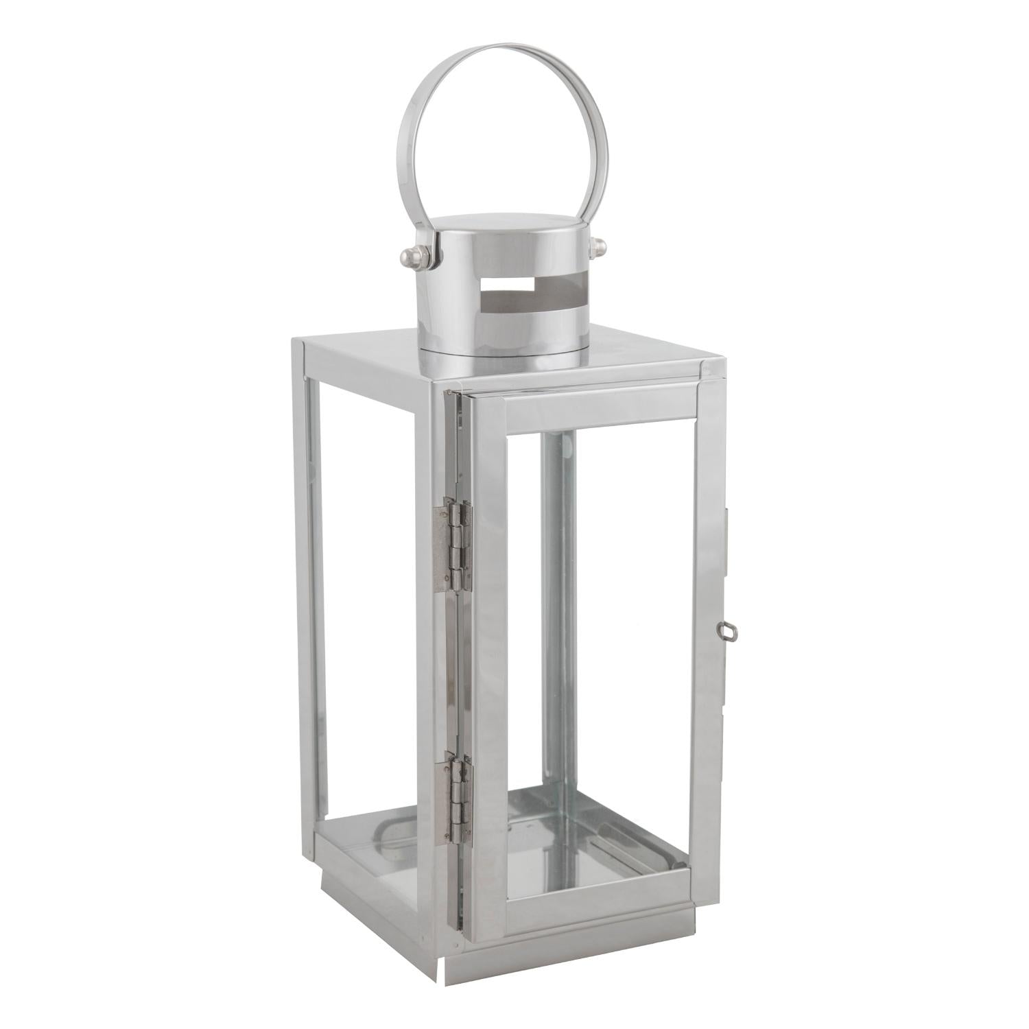 Hire Illuminate Your Space with the Silver Steel Lantern