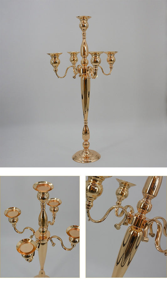 Elegant Rental 3 Candle Holder Wedding Candelabra