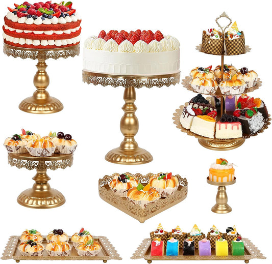 Gold Cake Stand Set, Wedding, Birthday or any other special events