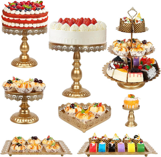 Gold Cake Stand Set, Wedding, Birthday or any other special events hire