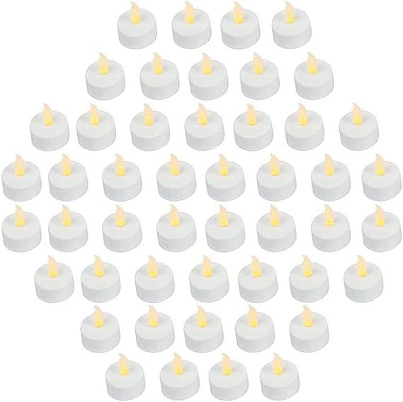 Realistic and Bright Battery Operated Flickering Flameless Tea Light Led Candles