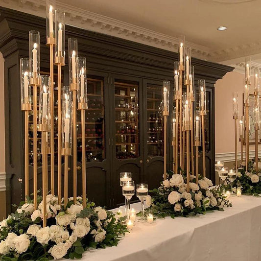 Elegant Gold Candelabra Centerpieces for Timeless Décor