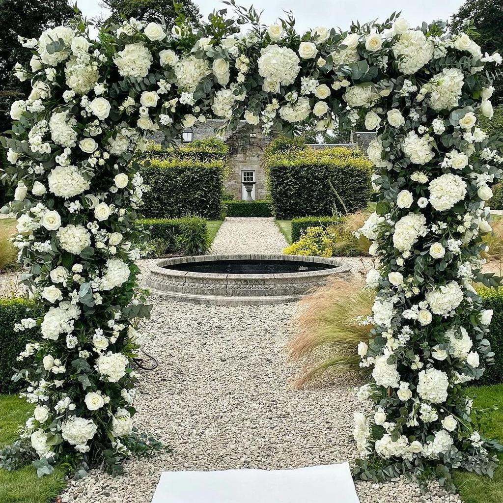 Enchanting Wedding Decoration Fresh Flower Arch Backdrop - Captivating Beauty for Every Occasion