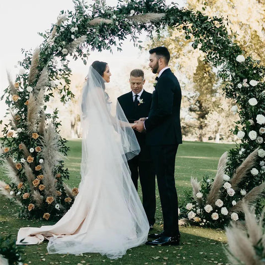 Hire Luxury Wedding Decoration Flower Circular Backdrop