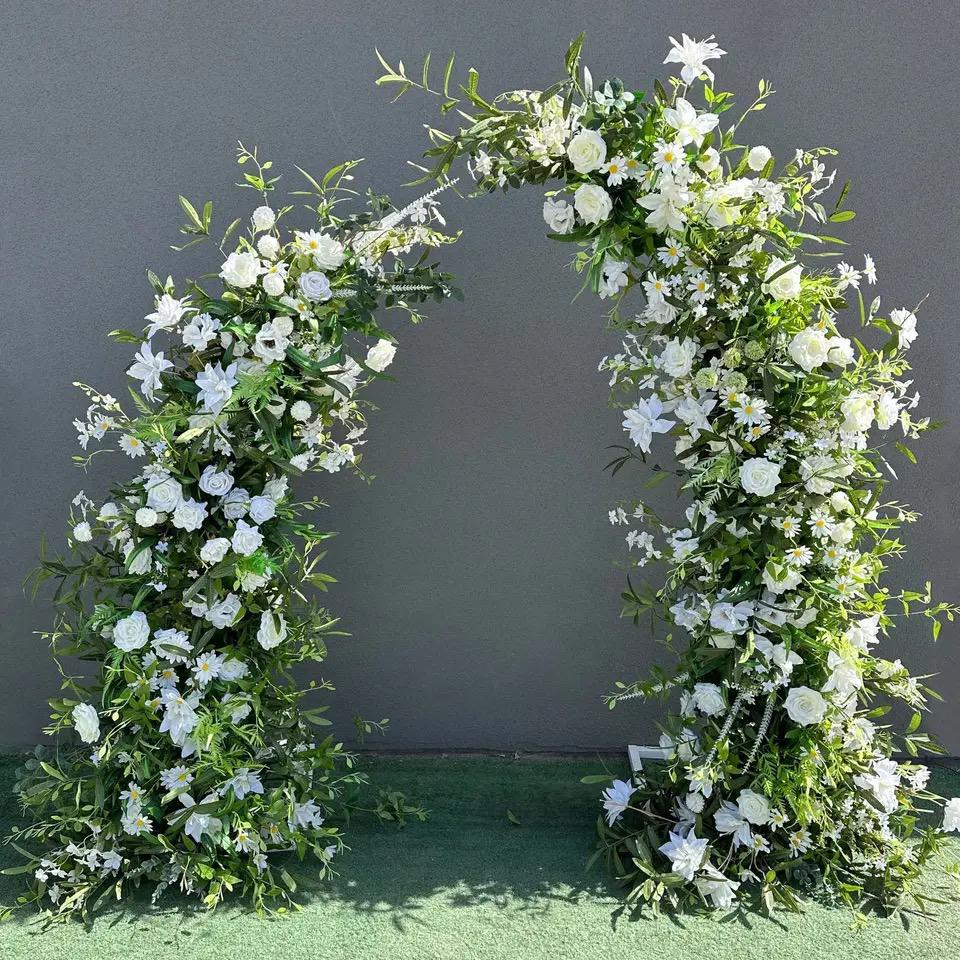 Wedding Decoration Floral Row and Road Lead Flower Arch Backdrop Rental