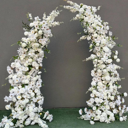 Wedding Decoration Floral Row and Road Lead Flower Arch Backdrop Rental