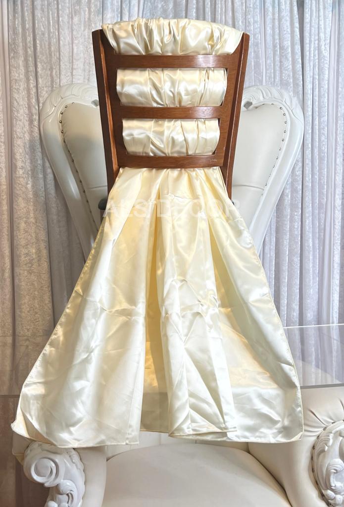 Elegant White Chair Sashes - for Weddings, Parties, and Events