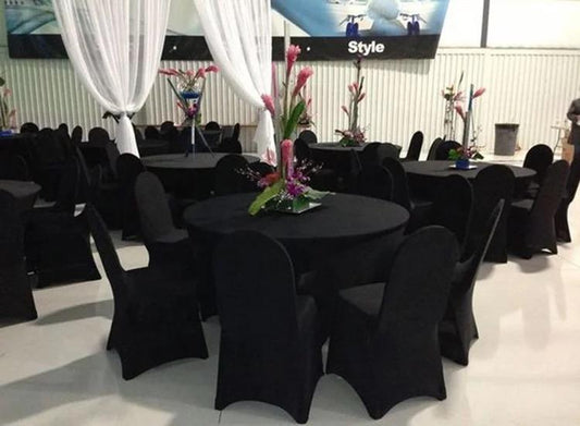 Premium Black Tablecloth Rental