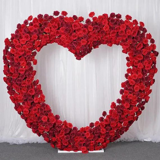 Silk Artificial Red Flowers for Love Hearts Arch