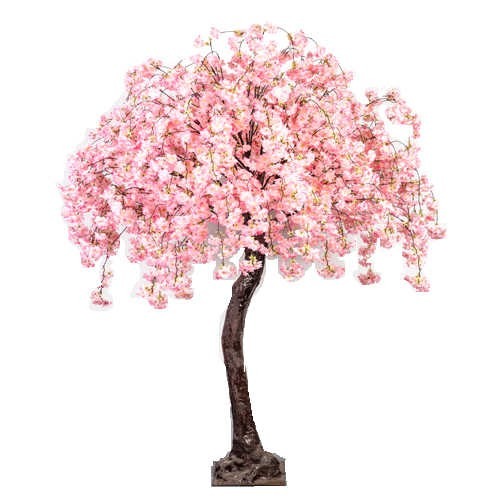 Pink 220cm Deluxe Artificial Trailing Blossom Tree Hire