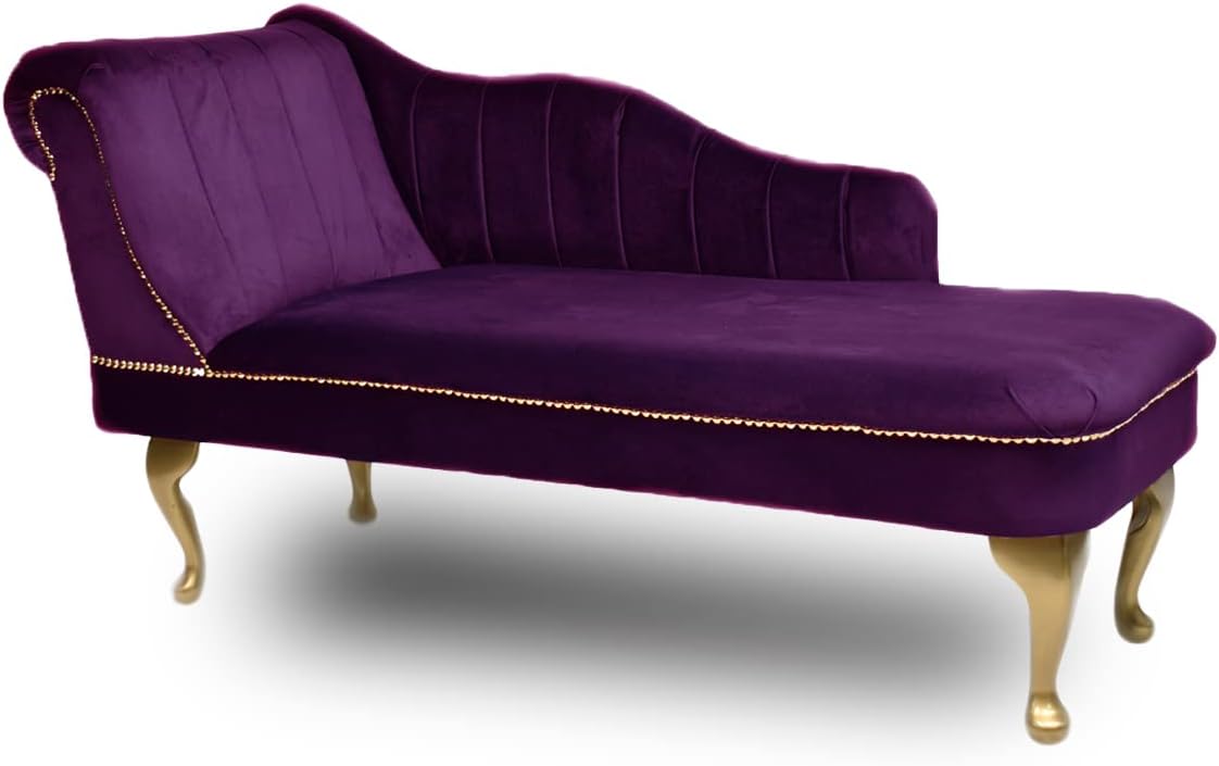 Purple Velvet Chaise Longue Sofa Hire
