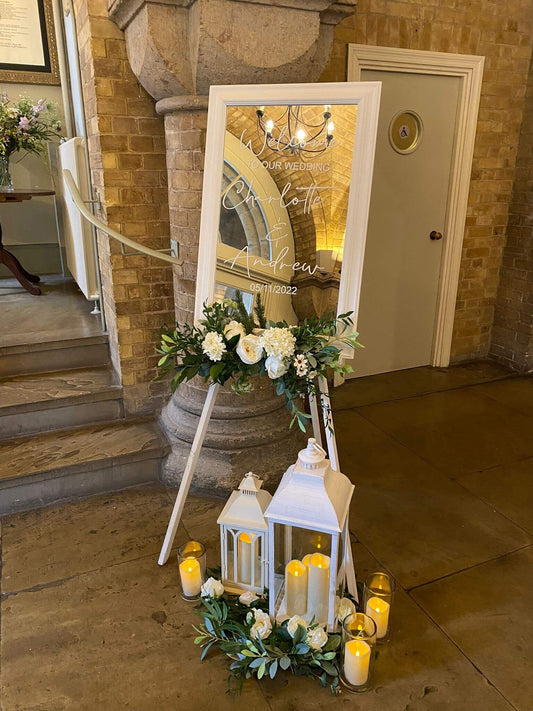 Mirror Welcome Sign Hire