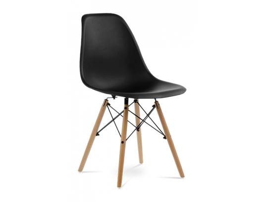Black Eames Style Bistro Chair Hire - Rental