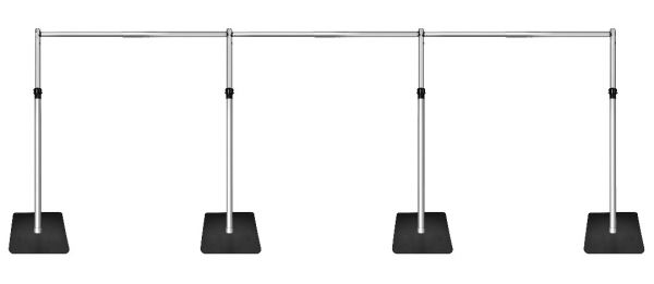 Extendable Telescopic Crossbar For Back Drop Pipe And Drape write product description