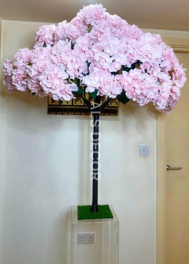 Elegant Pink Hydrangea Artificial Flower Centerpieces for Rent
