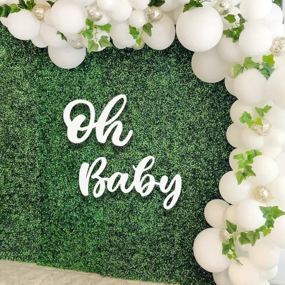 Enchanting Balloon Paradise Baby Shower Backdrop Rental