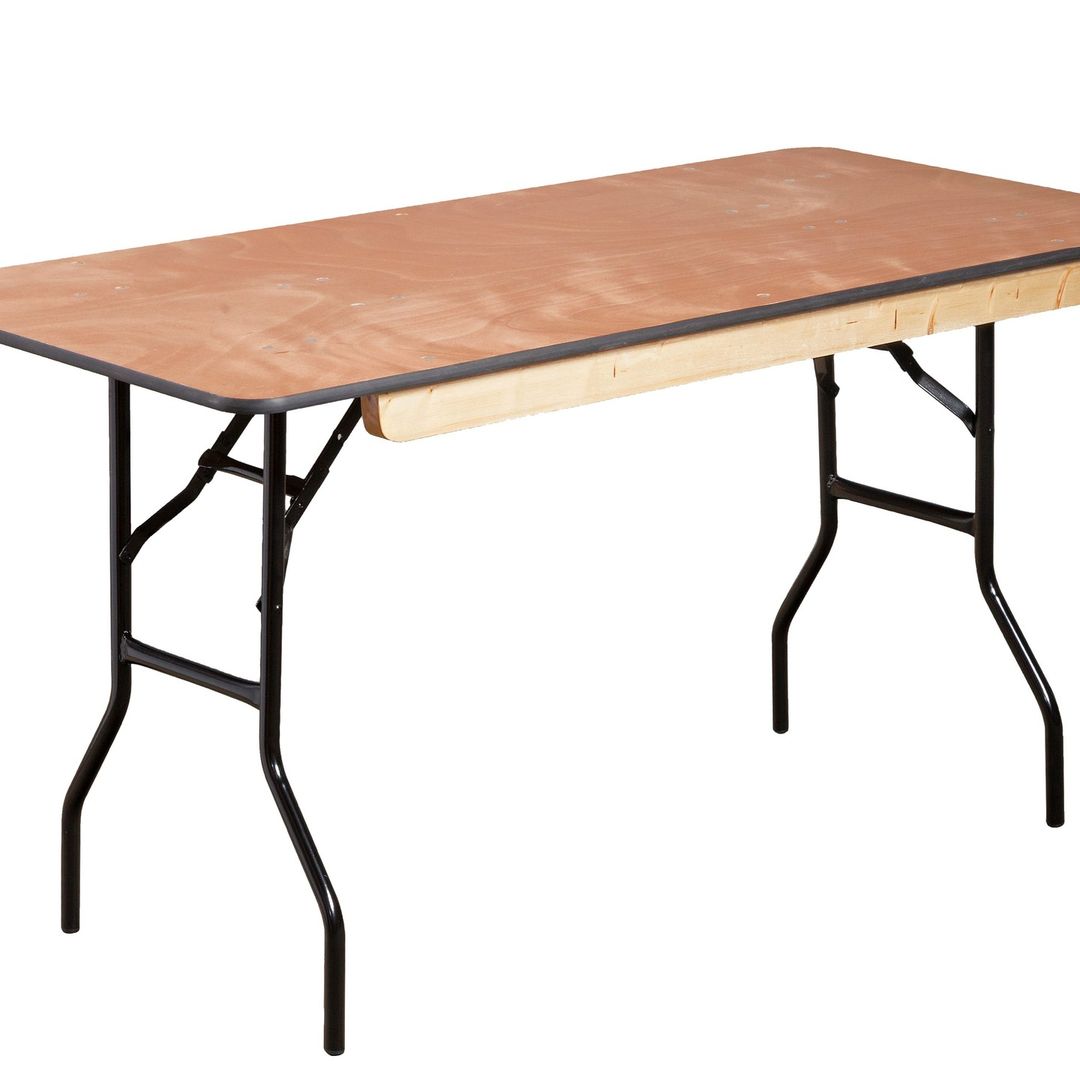 Hire Rectangular Wooden Trestle Table - Elegant and Versatile