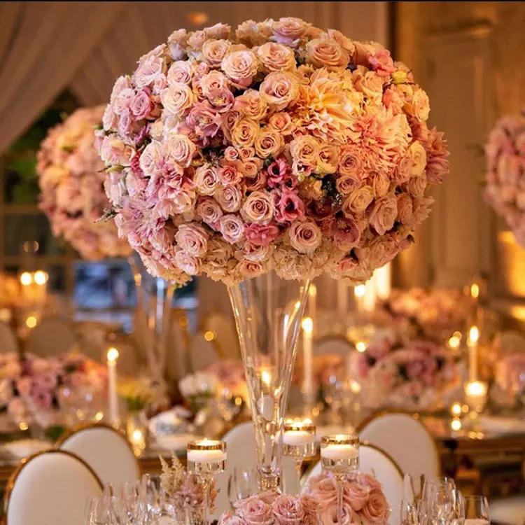 Enchanting Blooms Wedding Centerpiece: Elegantly Crafted Floral Arrangement for Memorable Celebrations