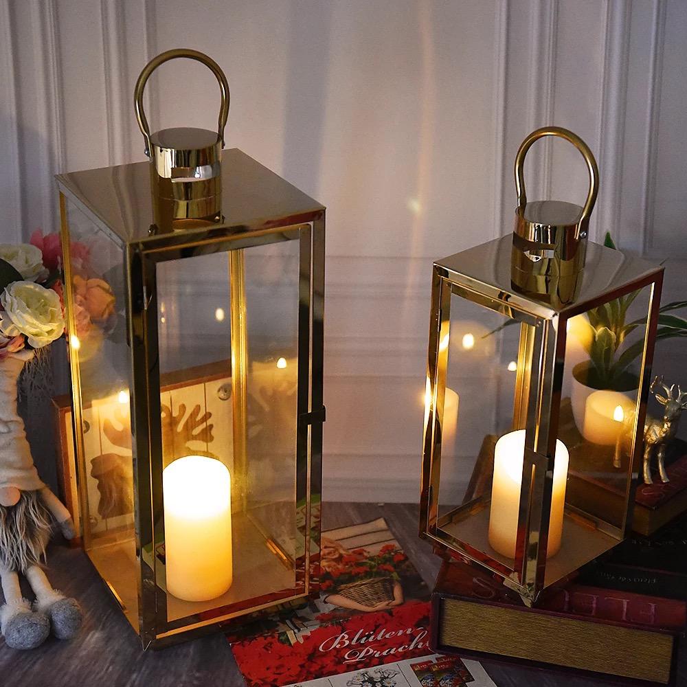 Elegant Silver Candle Lantern Rental - Illuminate Your Space with Style