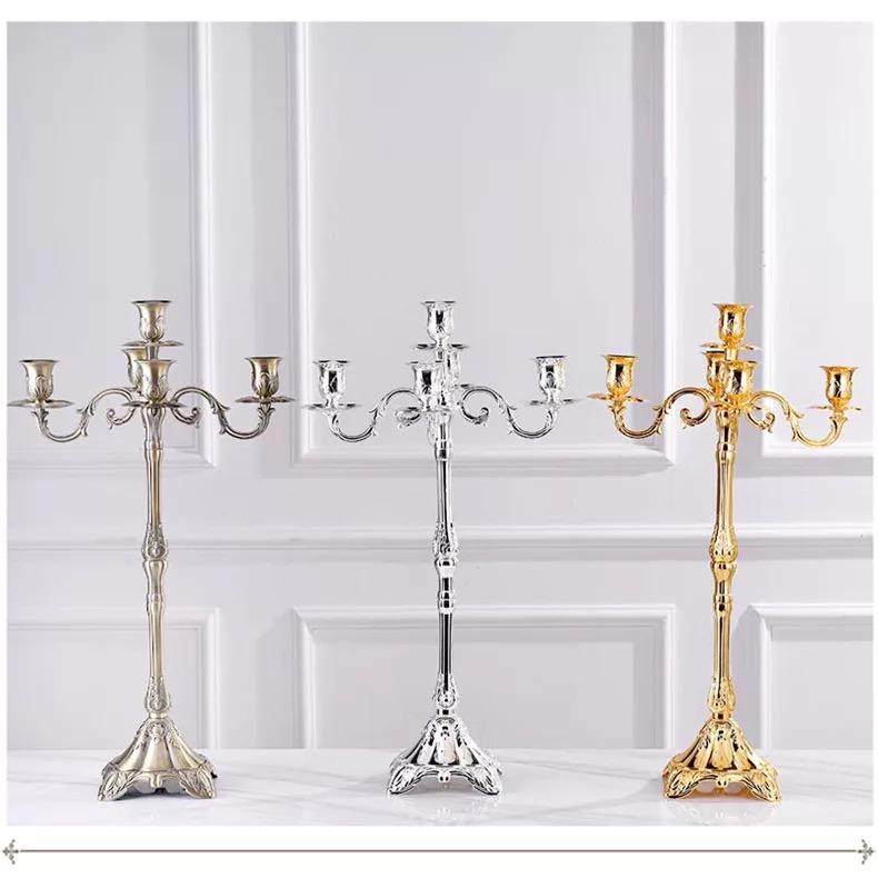 Elegant 3-Candle Holder Wedding Candelabra Rental - Add Charm to Your Special Day