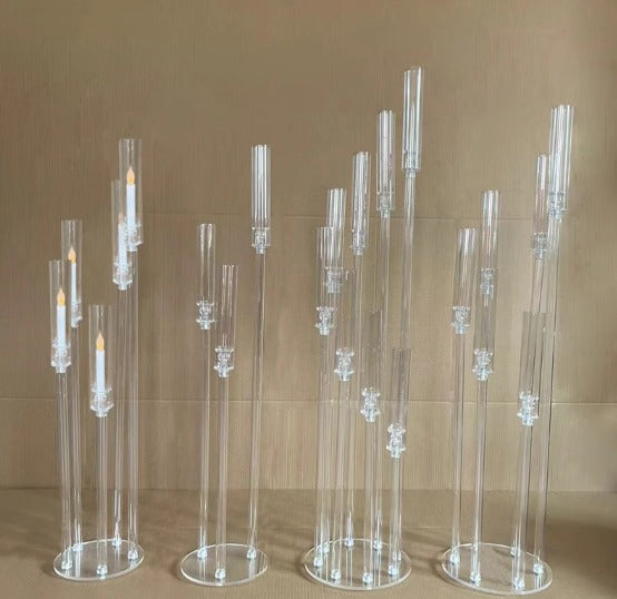 Acrylic Candelabra / Tall Candlestick holder Centerpiece Hire