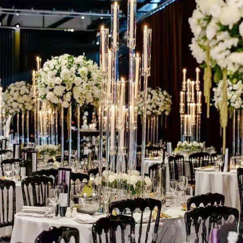 Acrylic Candelabra / Tall Candlestick holder Centerpiece Hire