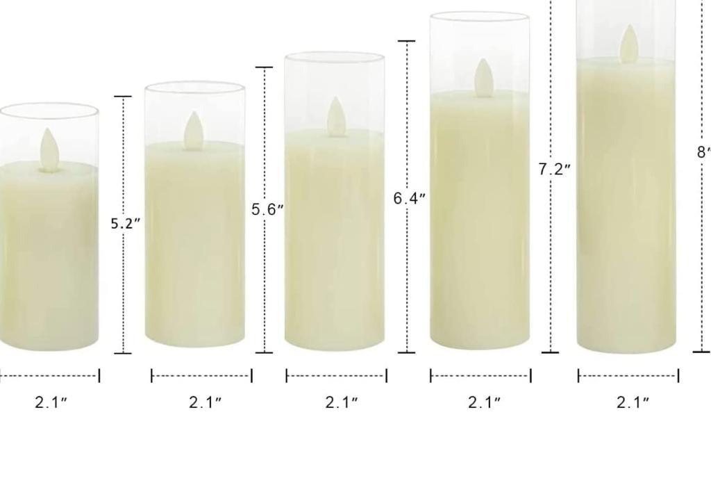Hire an Elegant Glow LED Candle Lights Set of 3 - Perfect for Ambient Lighting and Decoration