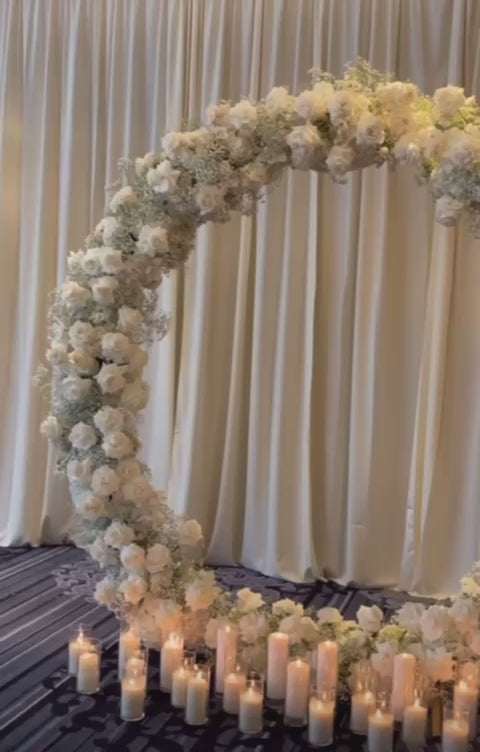 Elegant White Blossom Wedding Centerpiece